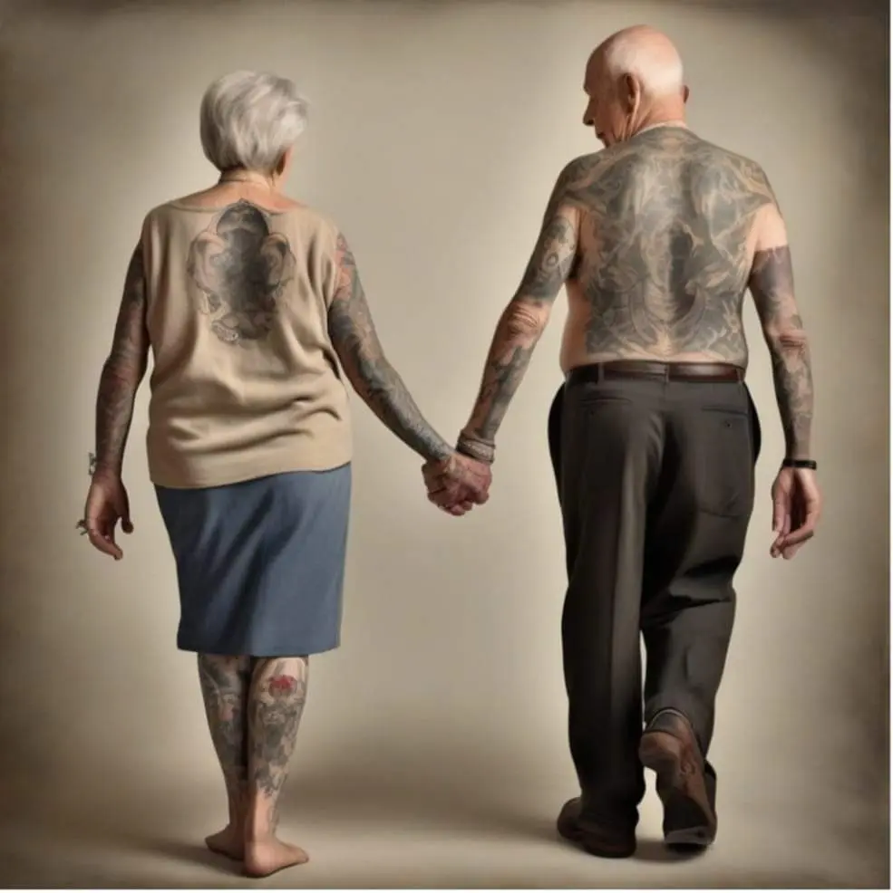 Growing older with tattoos, how to keep your tattoo beautiful.